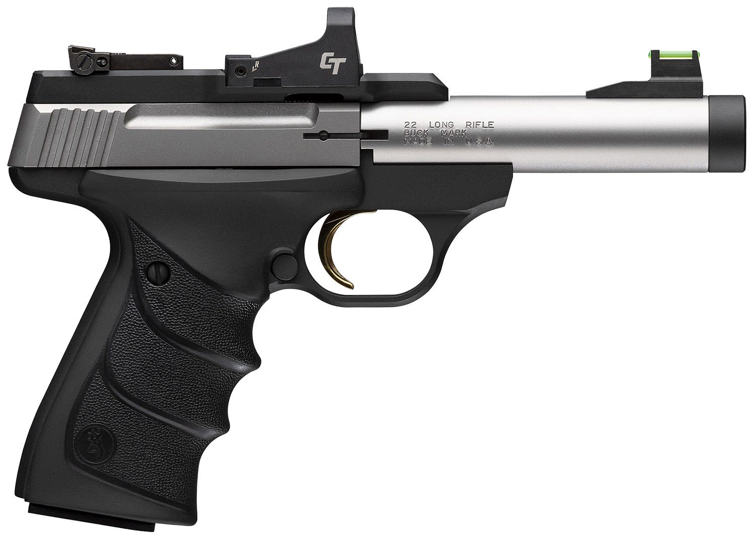 Browning Buck Mark Micro Bull Stainless .22 LR 4" Barrel 10-Rounds w/ Crimson Trace Red Dot