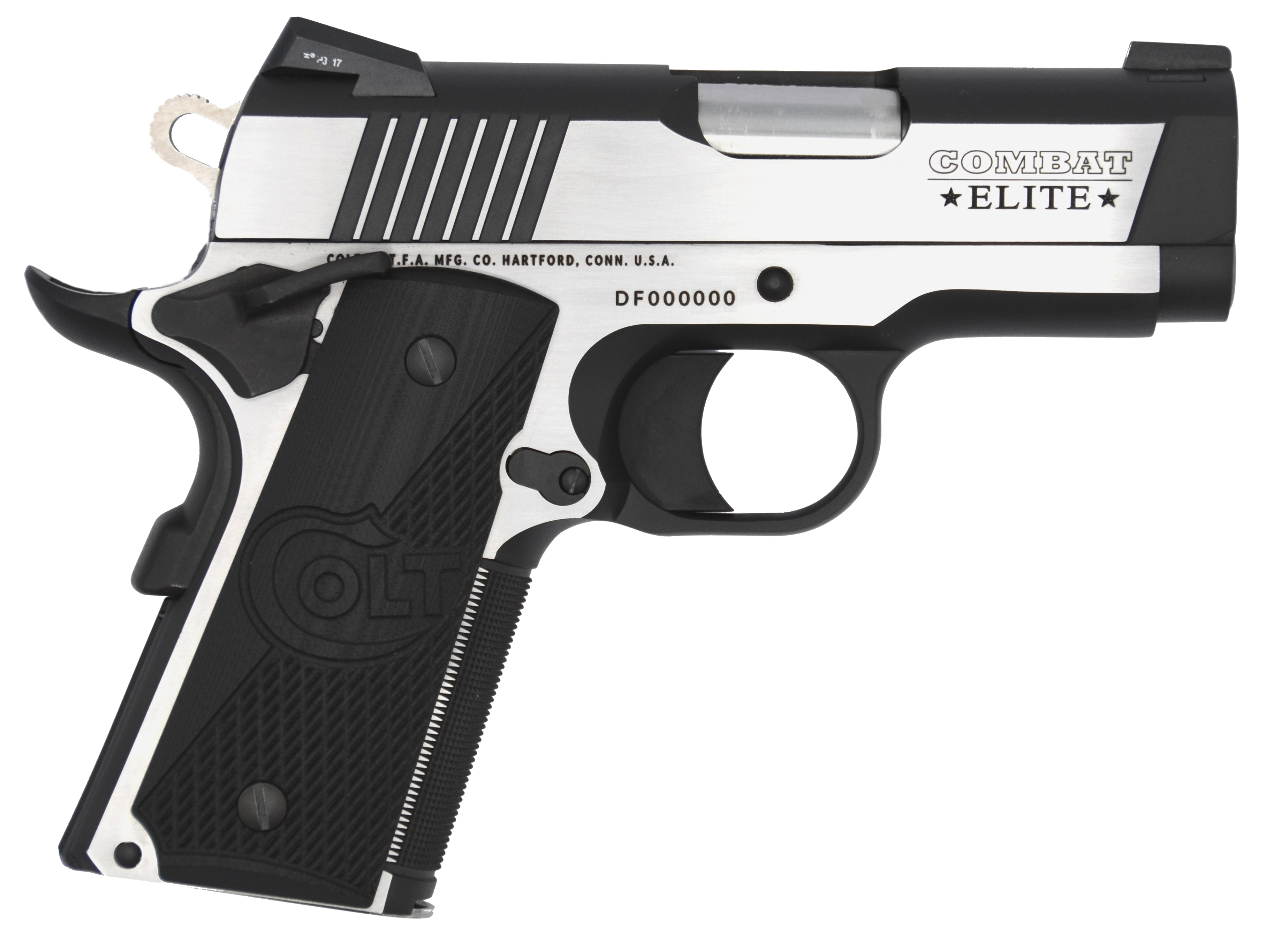 Colt Firearms 1911 Combat Elite Defender Stainless / Black 9mm 3" Barrel 8-Rounds