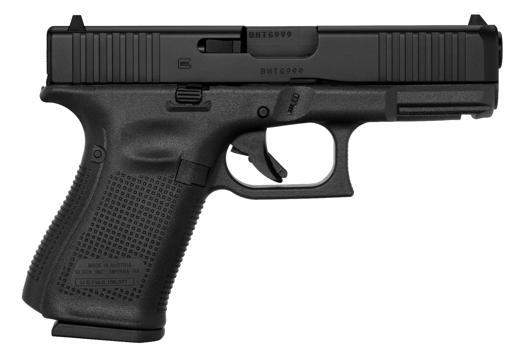 Glock 19 Gen 5 Compact 9mm 4.02" Barrel 15-Rounds 3 Mags Accessory Rail