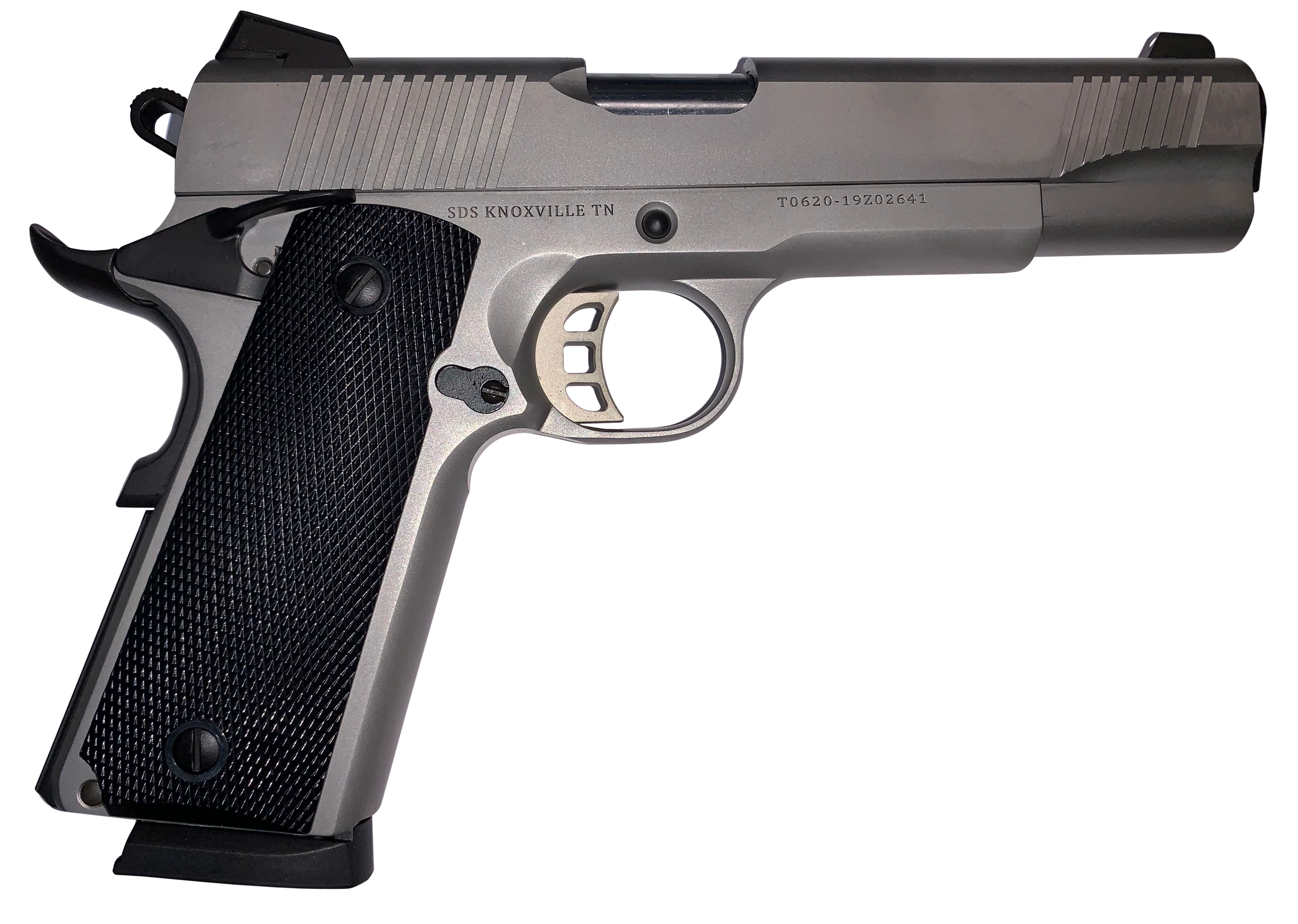 SDS Imports 1911-S45 Stainless .45 ACP 5" Barrel 8-Rounds - Novak 3-Dot Sights