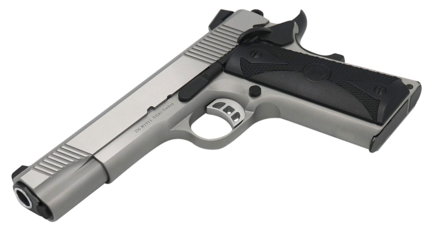 SDS Imports 1911-S45 Stainless .45 ACP 5" Barrel 8-Rounds - Novak 3-Dot Sights - Image 3