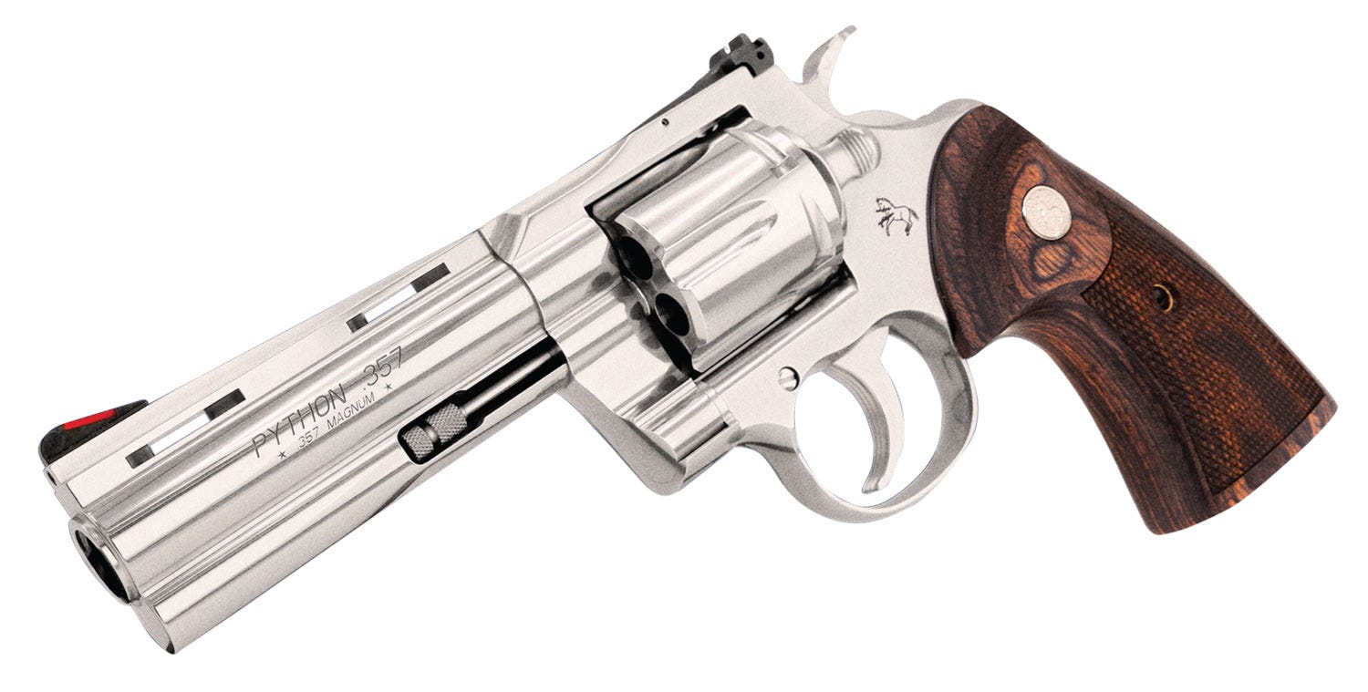 Colt Python Stainless .357 Mag / .38 Special 4.25" Barrel 6-Rounds - Image 4