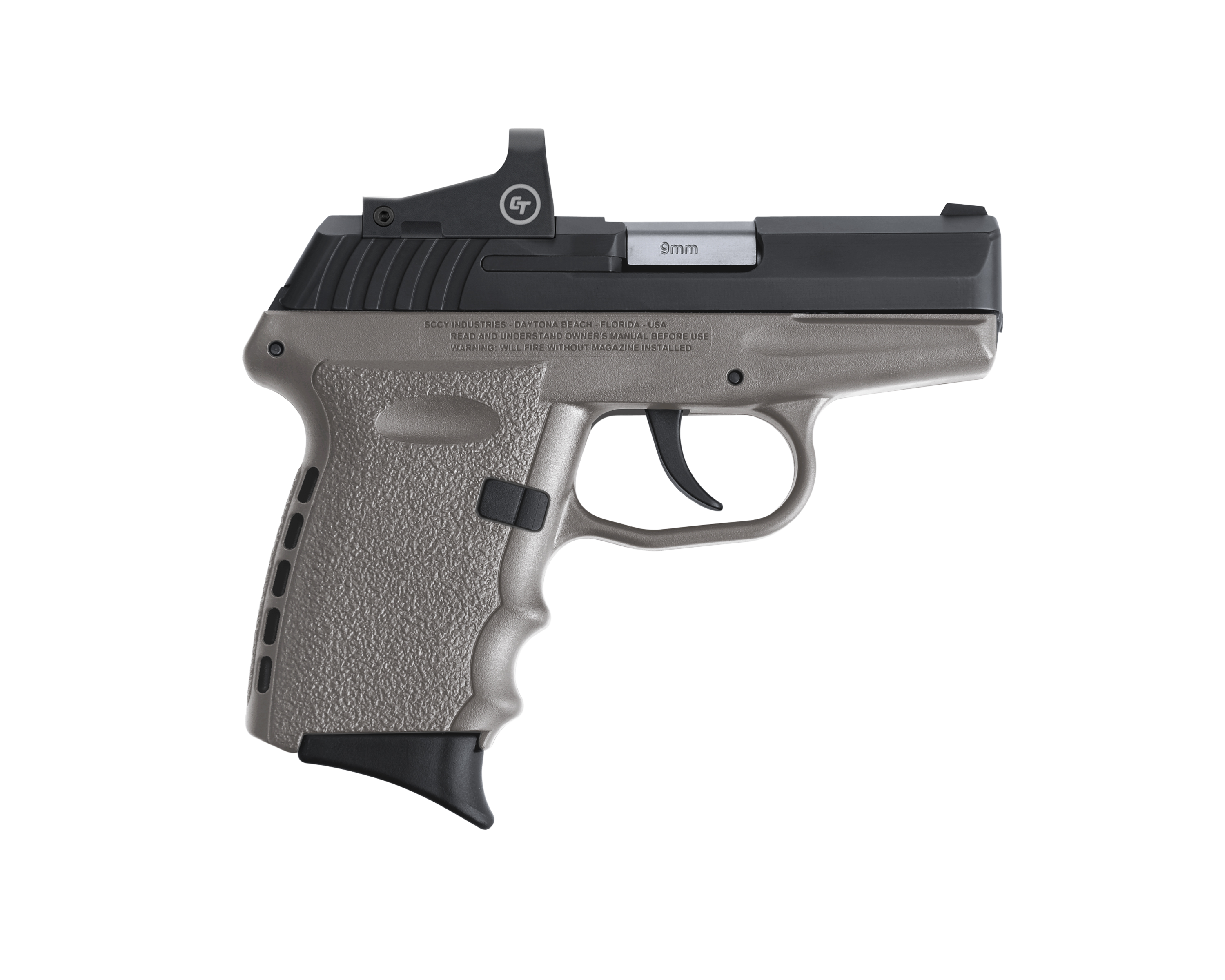 SCCY CPX-2 RD Gray / Black 9mm 3.1" Barrel 10-Rounds Red Dot Sight - Image 2