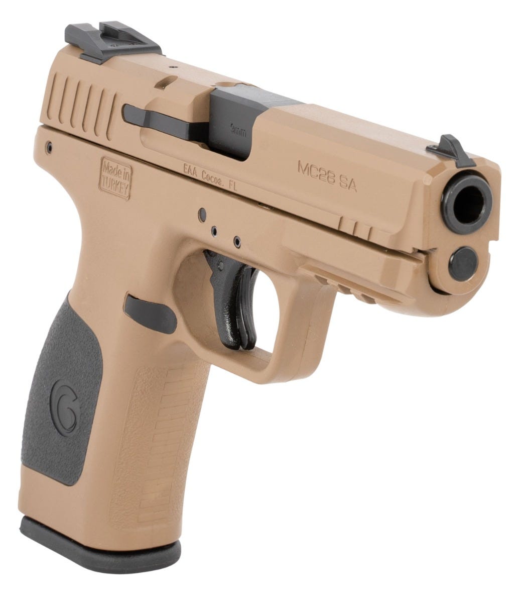 EAA Corp Girsan MC28SA Flat Dark Earth 9mm 4.25" Barrel 15-Rounds - Image 3