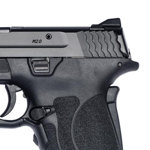 Smith and Wesson M&P9 Shield EZ with Crimson Trace Laserguard 9mm 3.6" 8-Round No Thumb Safety - Image 4
