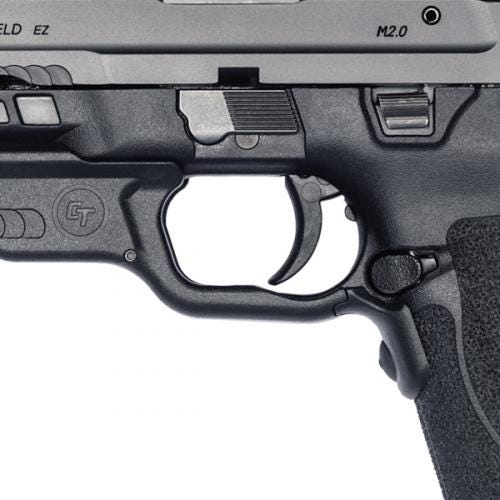 Smith and Wesson M&P9 Shield EZ with Crimson Trace Laserguard 9mm 3.6" 8-Round No Thumb Safety - Image 5