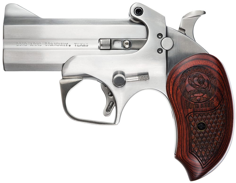 Bond Arms Snake Slayer Stainless/Wood .45LC / .410 3" Barrel 3" Chamber 2-Rounds - Image 2