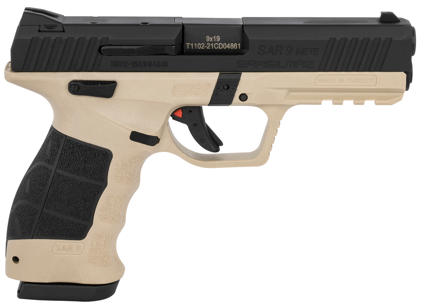 SAR USA SAR9 Mete Safari Tan 9mm Luger 4.5" Barrel 17-Rounds 2 Mags - Image 2