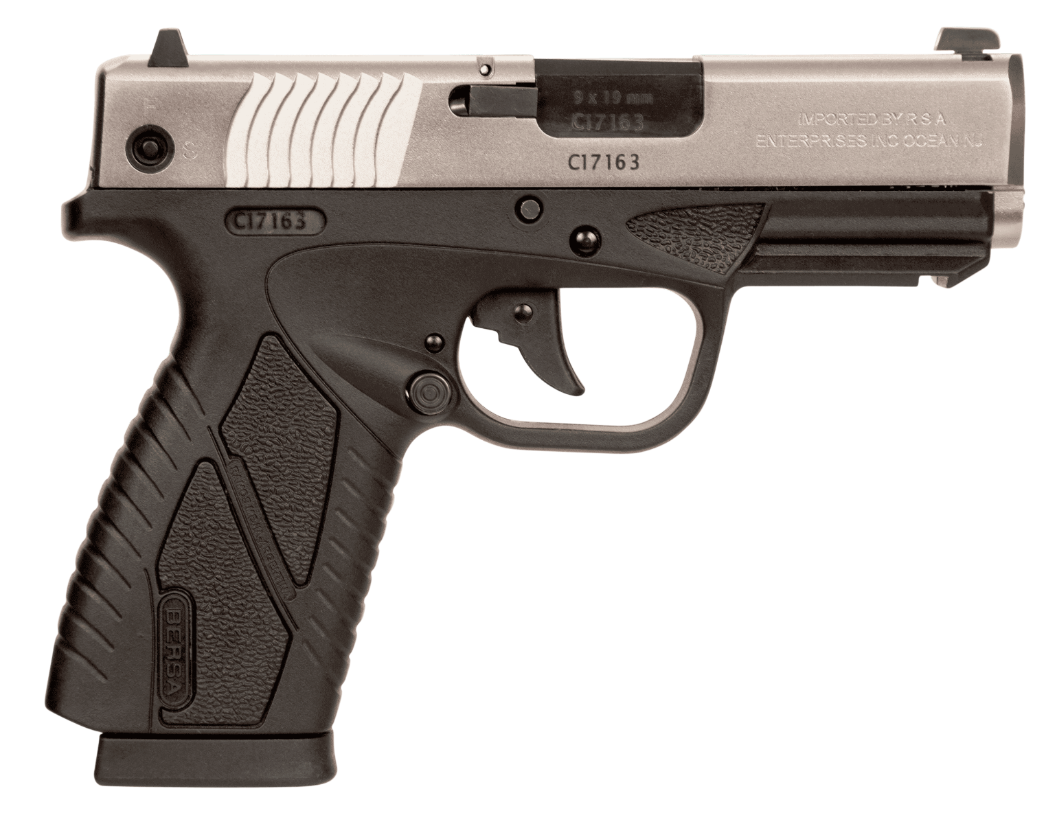 Bersa BP9CC Duo Tone 9mm 3.3" Barrel 8-Rounds