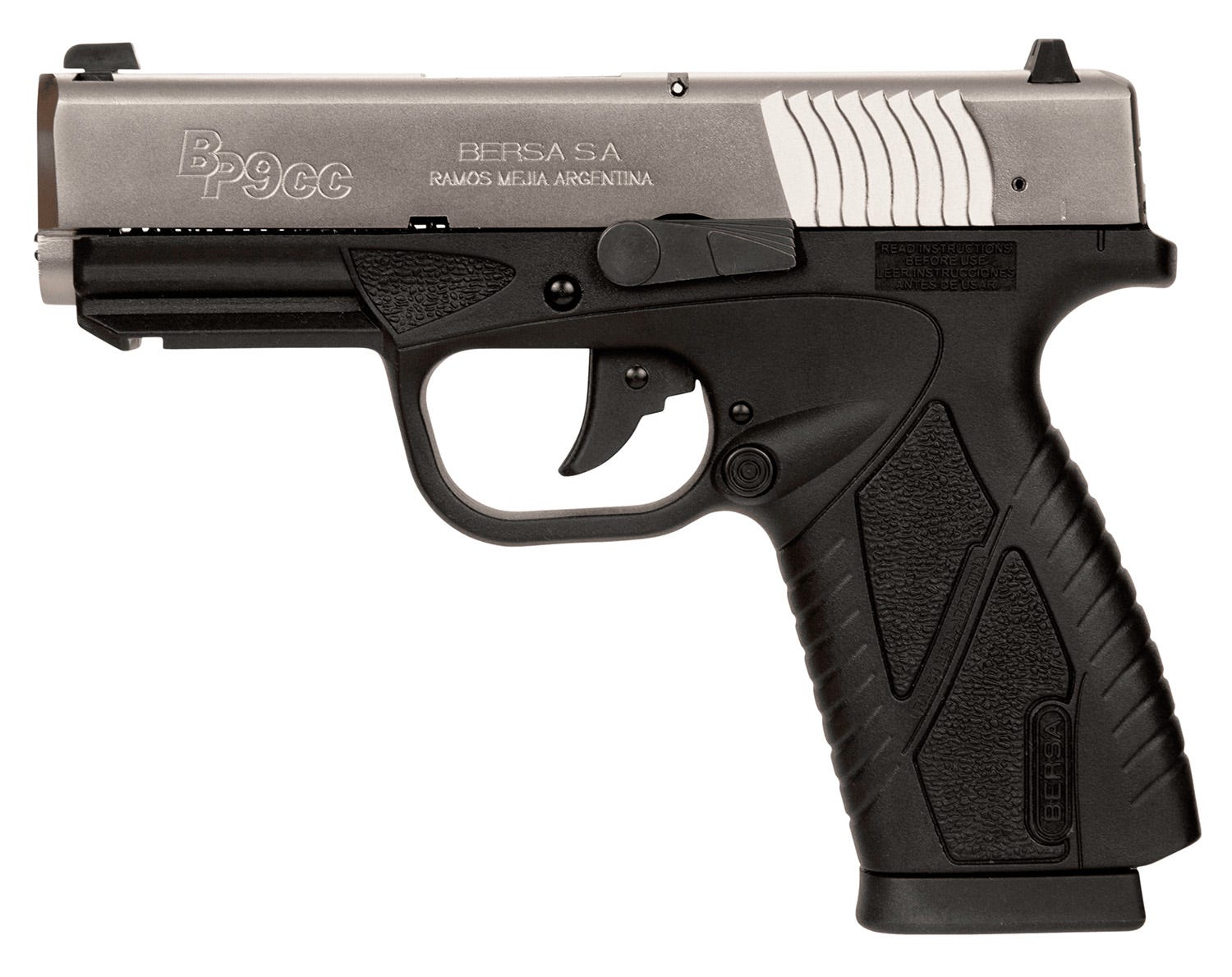 Bersa BP9CC Duo Tone 9mm 3.3" Barrel 8-Rounds - Image 2