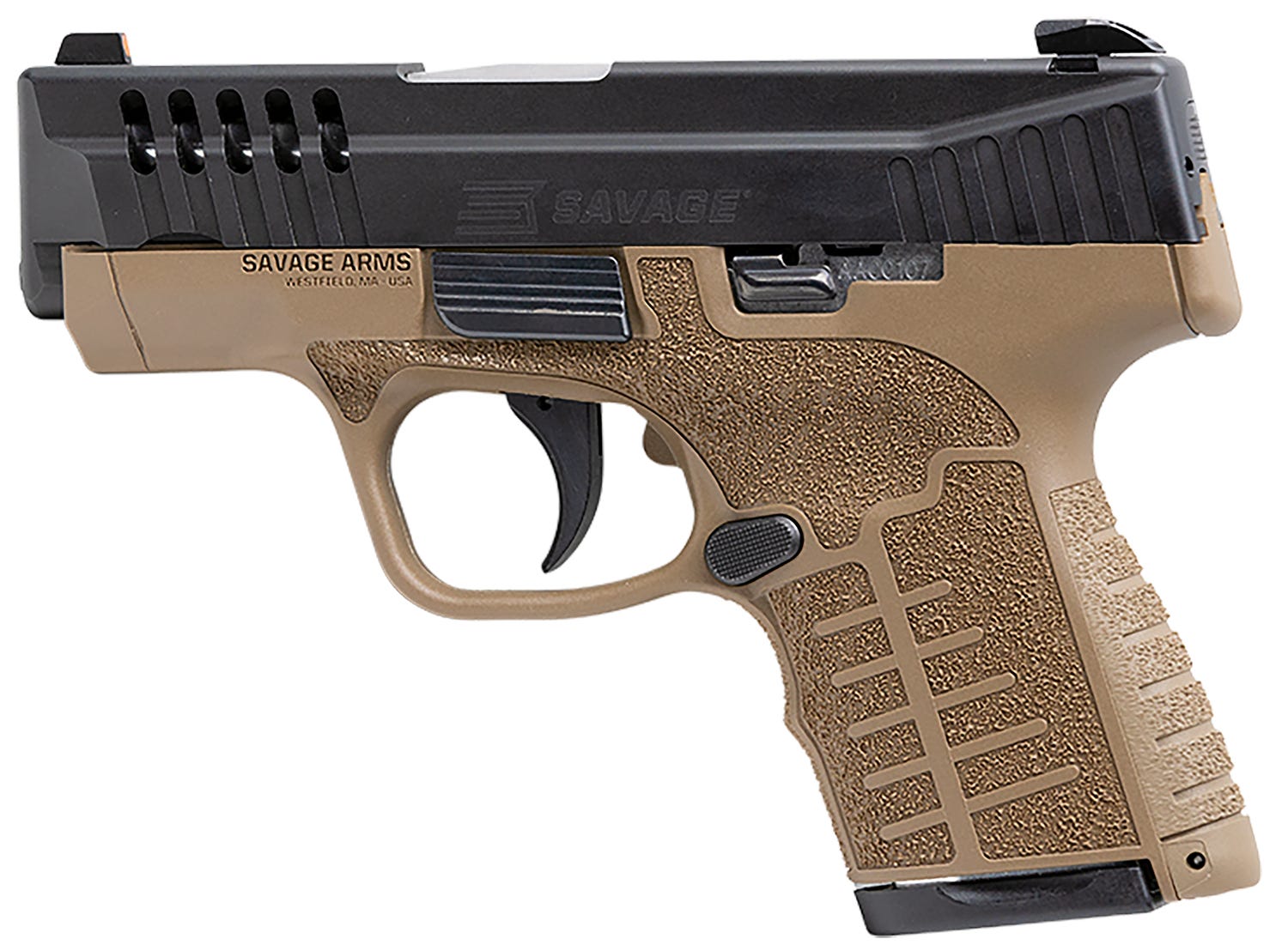 Savage Stance Flat Dark Earth 9mm 3.2" Barrel 8-Rounds Contrast Sights - Image 2