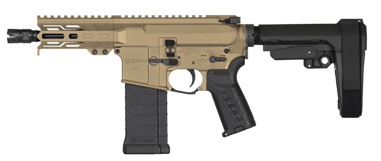 CMMG Banshee MK4 Pistol Coyote Tan 5.7 X 28 5" Barrel 40-Rounds RipBrace - Image 2