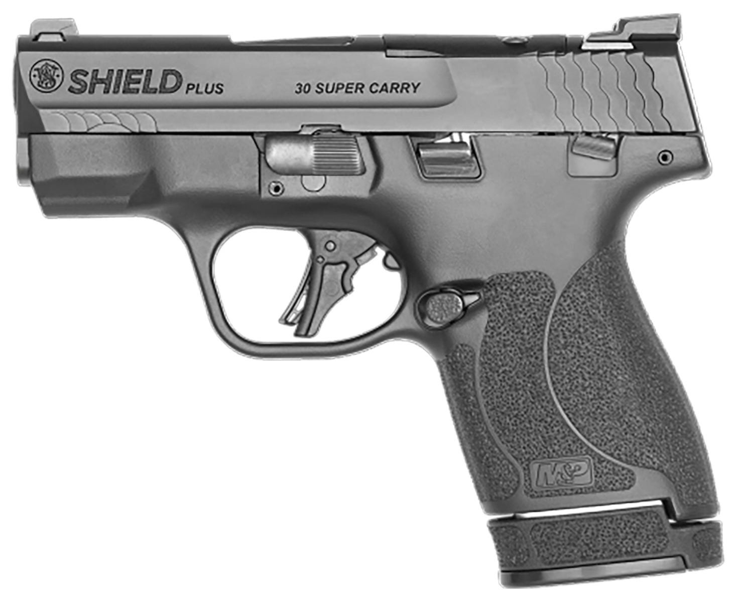 Smith and Wesson Shield Plus Optics Ready 30 Super Carry 3.1" Barrel 16-Round Thumb Safety
