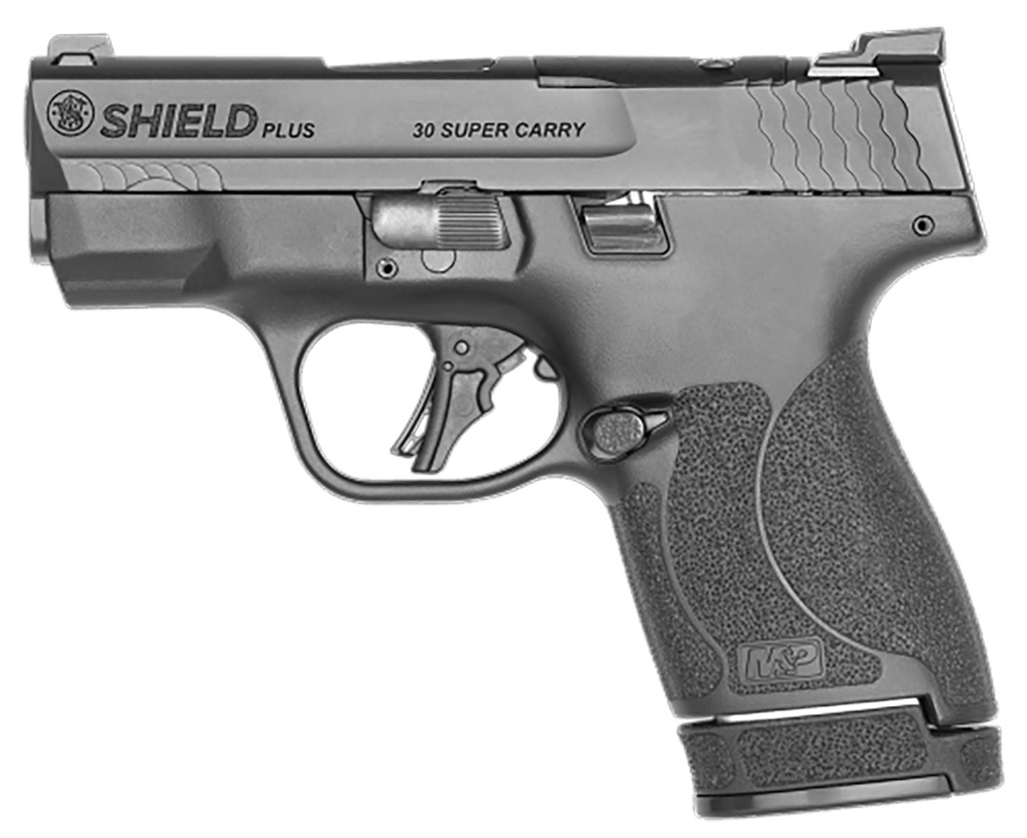 Smith and Wesson Shield Plus Optics Ready 30 Super Carry 3.1" Barrel 13/16-Round Mags - Image 2