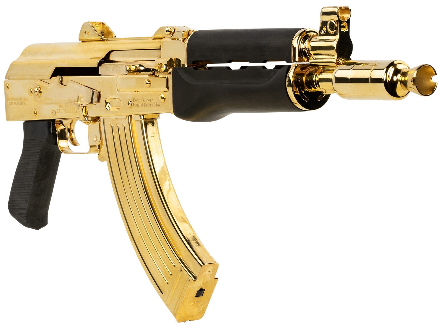 Zastava USA ZPAP92 AK Pistol 24k Gold 7.62 X 39 10" Barrel 30-Rounds - Image 4