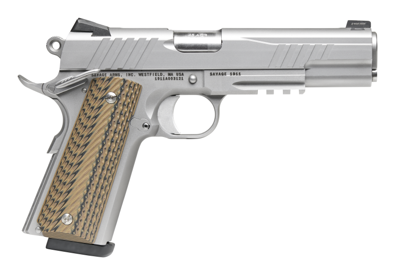 Savage 1911 Stainless .45 ACP 5" Barrel 8-Rounds - Image 2