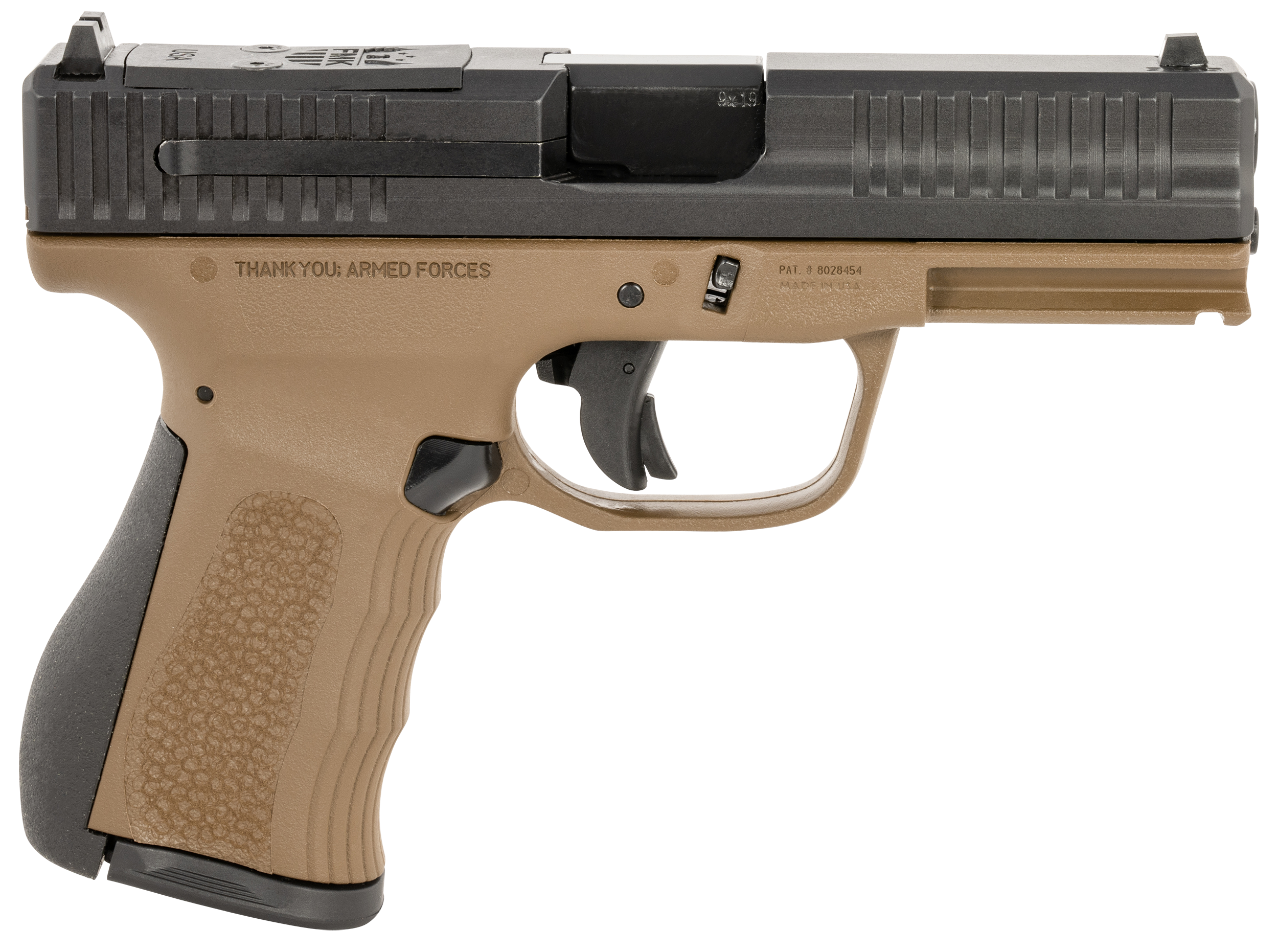 FMK Firearms G3 Burnt Bronze 9mm 4" Barrel 14-Rounds Optic Ready