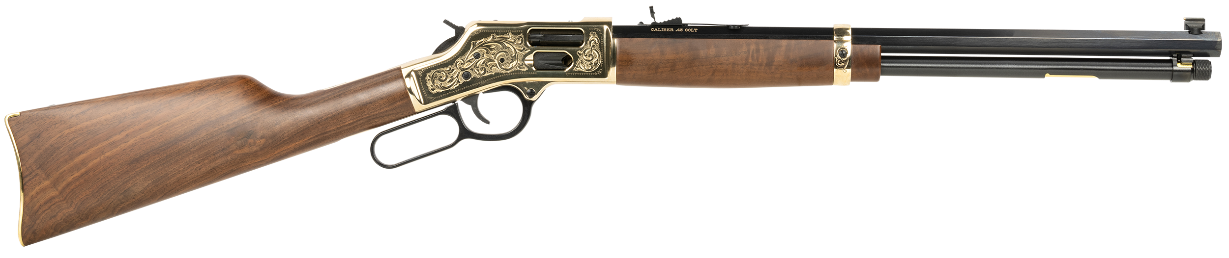 Henry Repeating Arms Side Gate Deluxe Brass .45 Colt 20" Barrel 10-Rounds