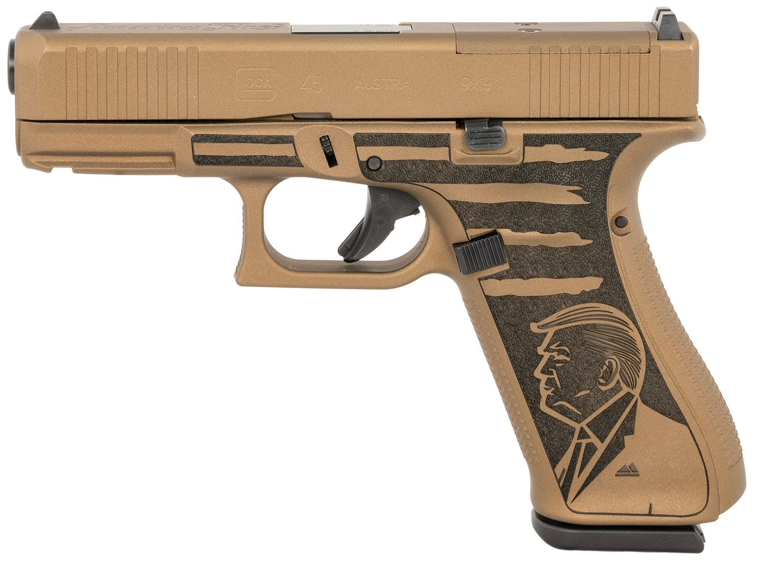 Glock G45 Gen5 "Trump 45th" Bronze 9mm 4.02" Barrel 17-Rounds - Image 2