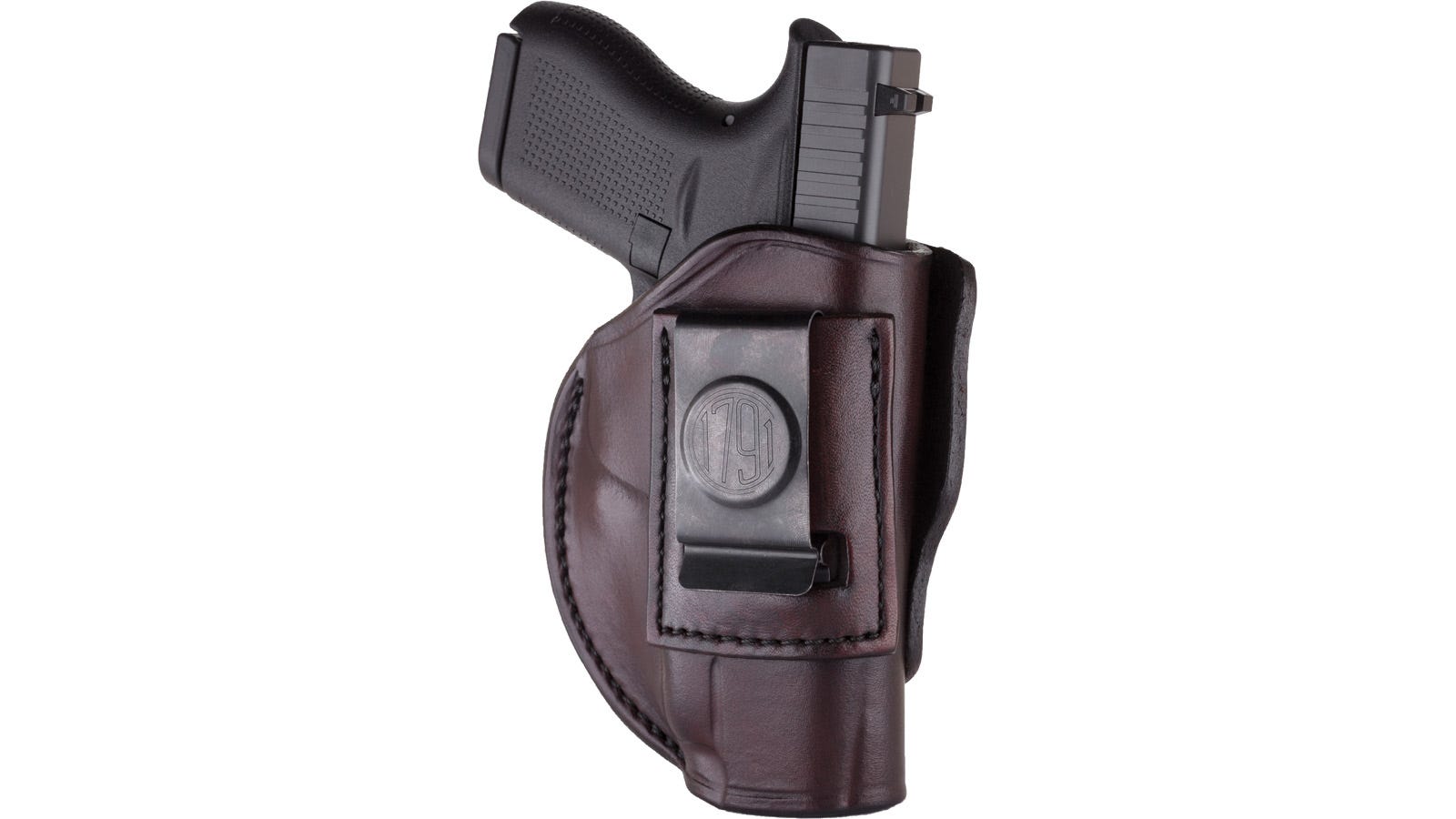 1791 Gunleather 4 Way Holster Brown Right-Hand for 1911 3-4" / Browning Hi-Power