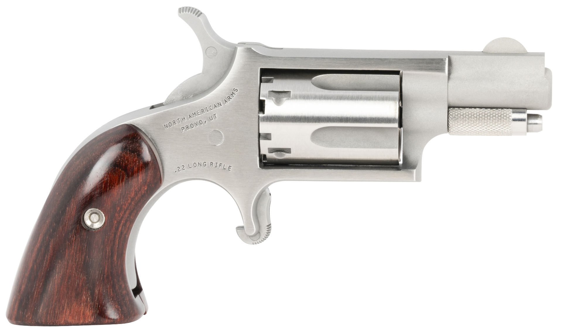 North American Arms Mini Revolver Stainless .22LR 1.125" Barrel 5-Round Boot Grip