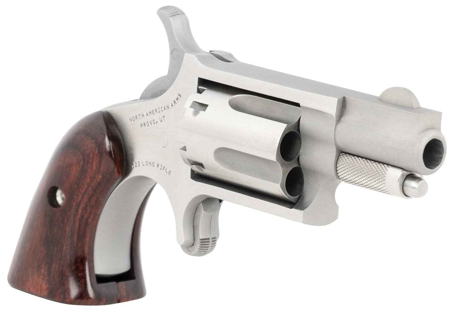 North American Arms Mini Revolver Stainless .22LR 1.125" Barrel 5-Round Boot Grip - Image 3
