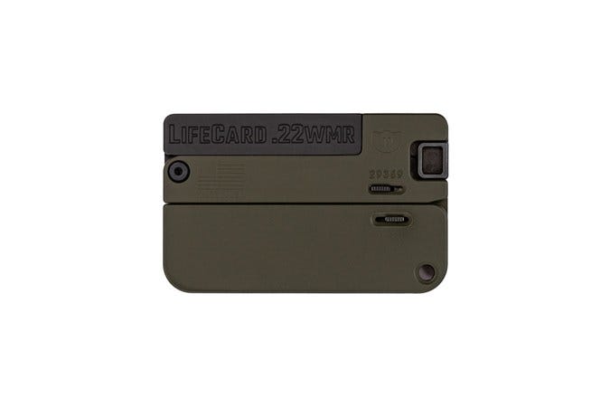 Trailblazer Firearms LifeCard OD Green .22 Mag 2.5" Barrel 1-Rounds