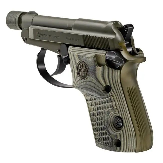 Beretta 21A Bobcat Kale Slushy OD Green .22 LR 2.9" Barrel 7-Rounds Threaded Barrel - Image 6