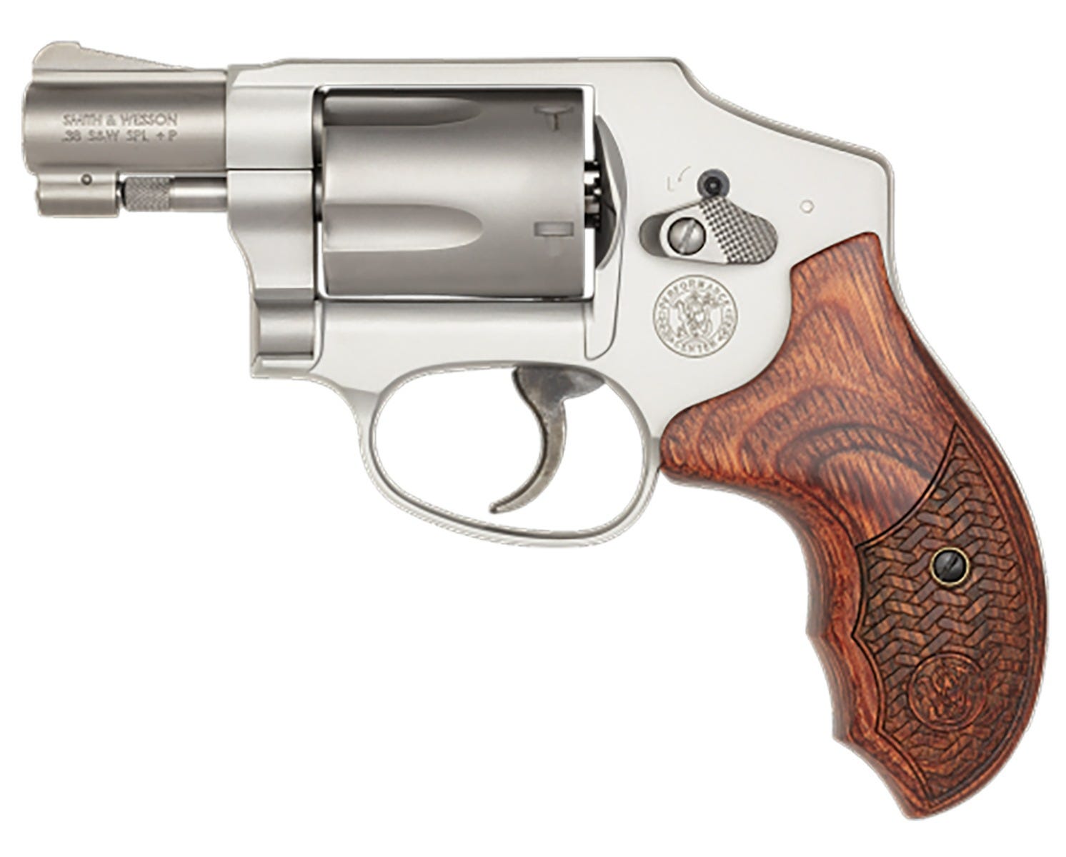 Smith and Wesson 642 Performance Center Stainless / Wood .38 SPL 1.88" Barrel 5-Rounds - Image 2