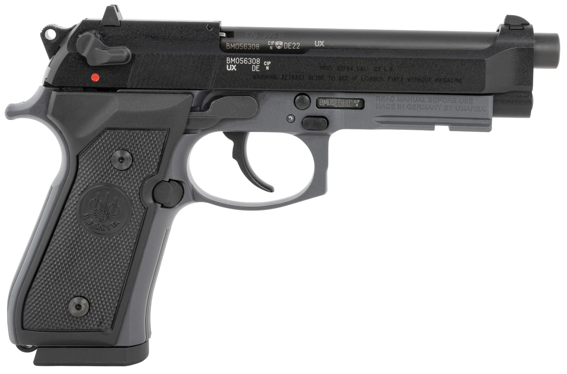 Beretta 92FSR Sniper Gray / Black .22 LR 5.3-inch 15Rds