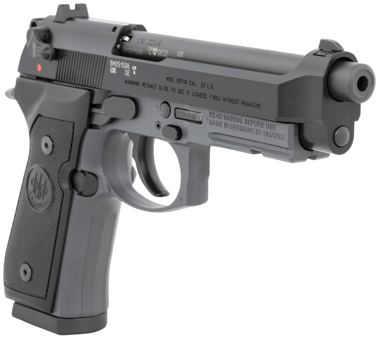 Beretta 92FSR Sniper Gray / Black .22 LR 5.3" Barrel 10-Rounds - Image 2
