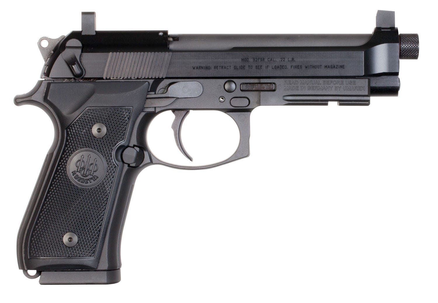 Beretta 92FSR Suppressor Ready Kit .22 LR 4.9" Barrel 15-Rounds - Image 2