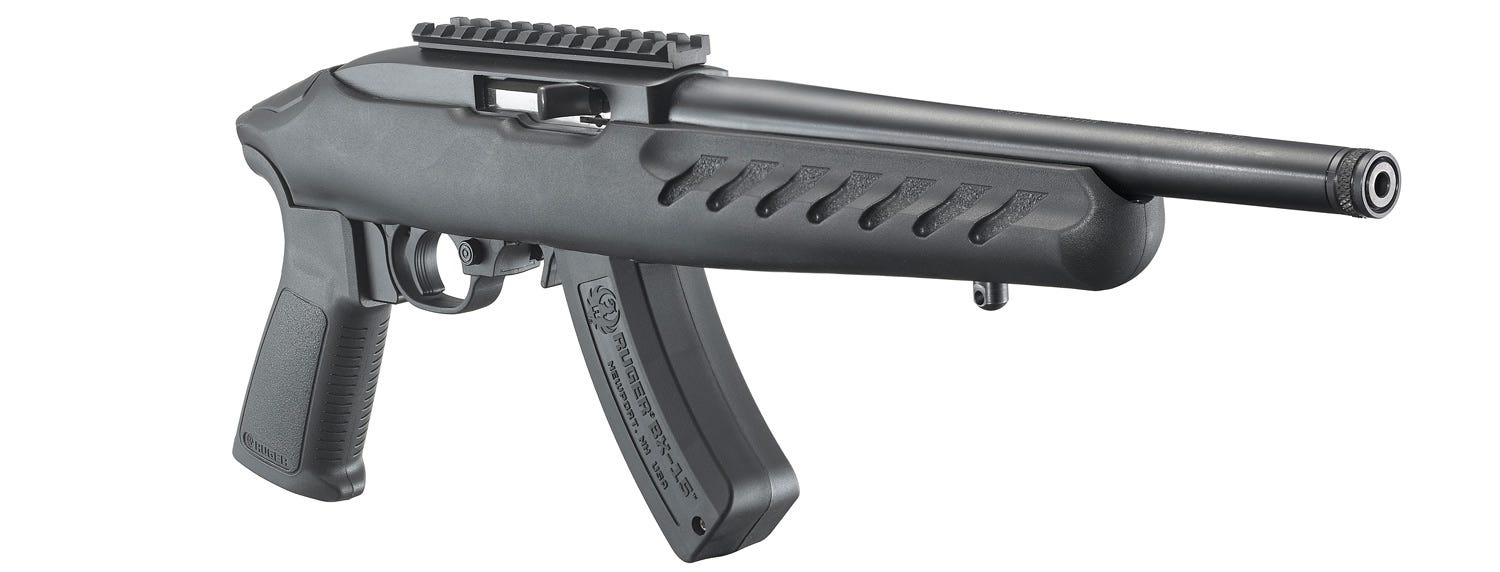 Ruger Charger Pistol Black .22 LR 10" Barrel 15-Rounds Threaded Barrel - Image 4