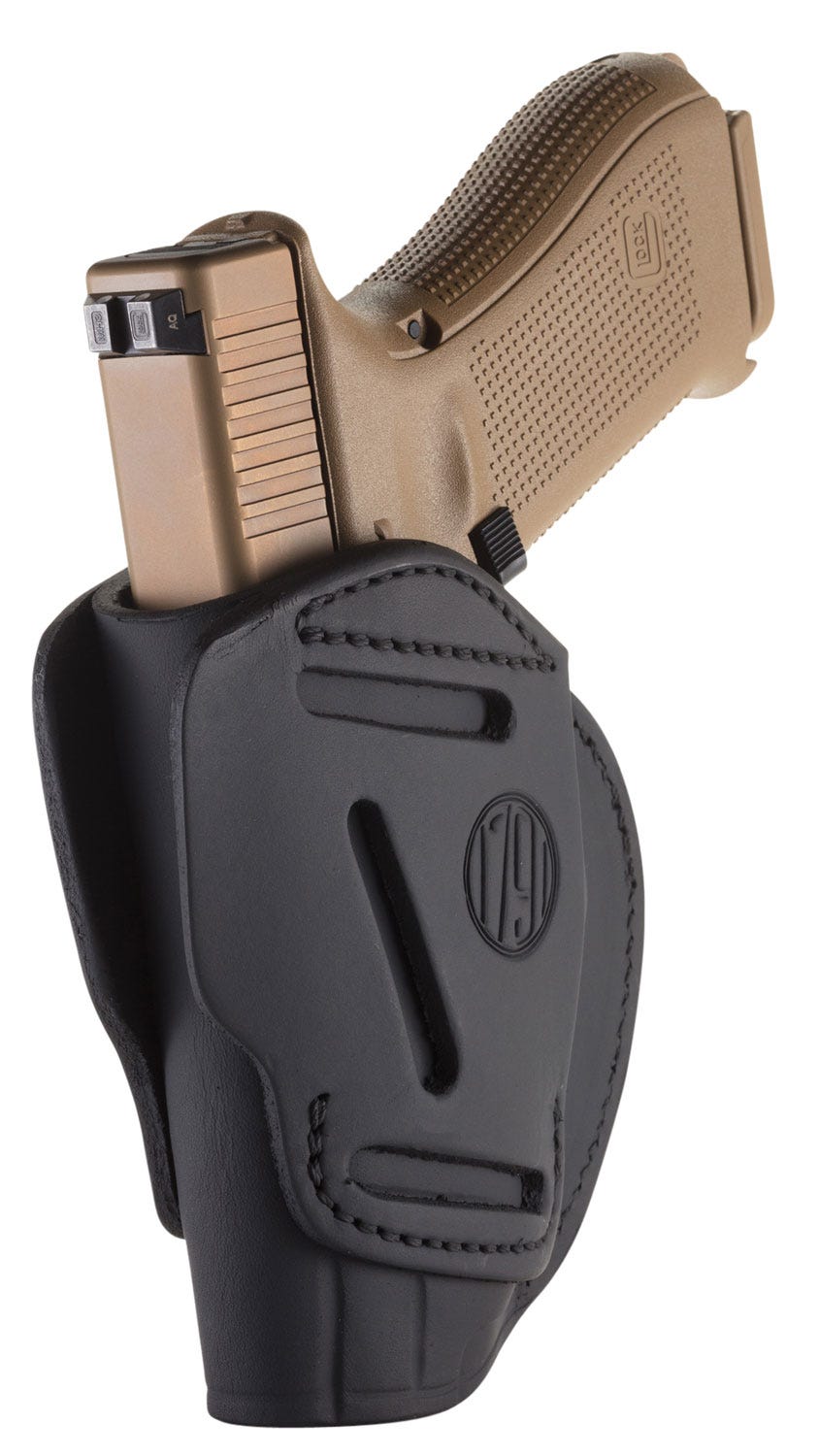 1791 Gunleather 3 Way Holster for Glock 17, HKVP9, S&W M&P9, and Springfield XD9 Brown