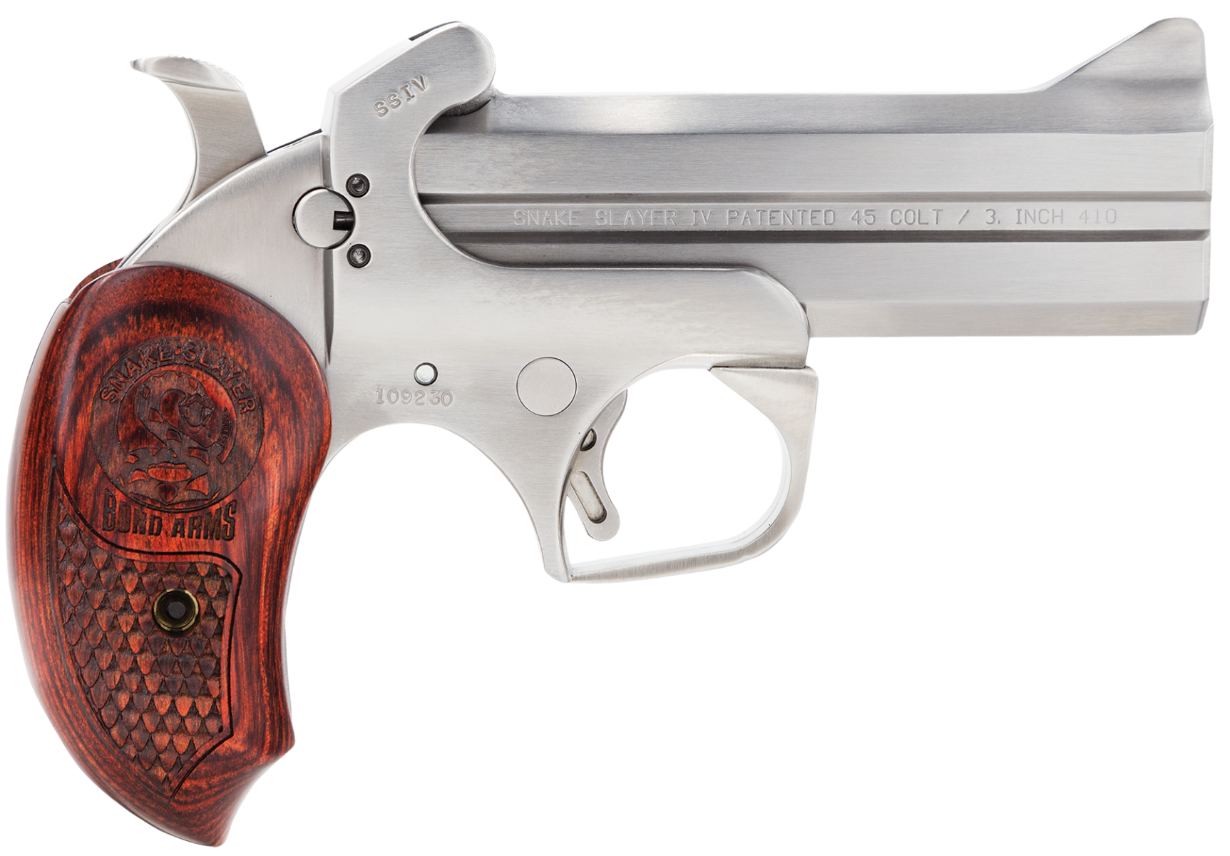 Bond Arms Snakeslayer IV Stainless .45 LC/.410 Gauge 4.25" Barrel 2-Rounds