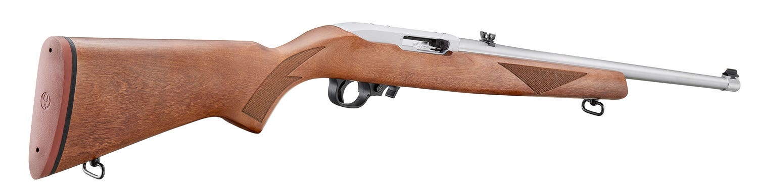 Ruger 10/22 Sporter 75th Anniversary Walnut / Stainless .22 LR 18.5" Barrel 10-Rounds - Image 6