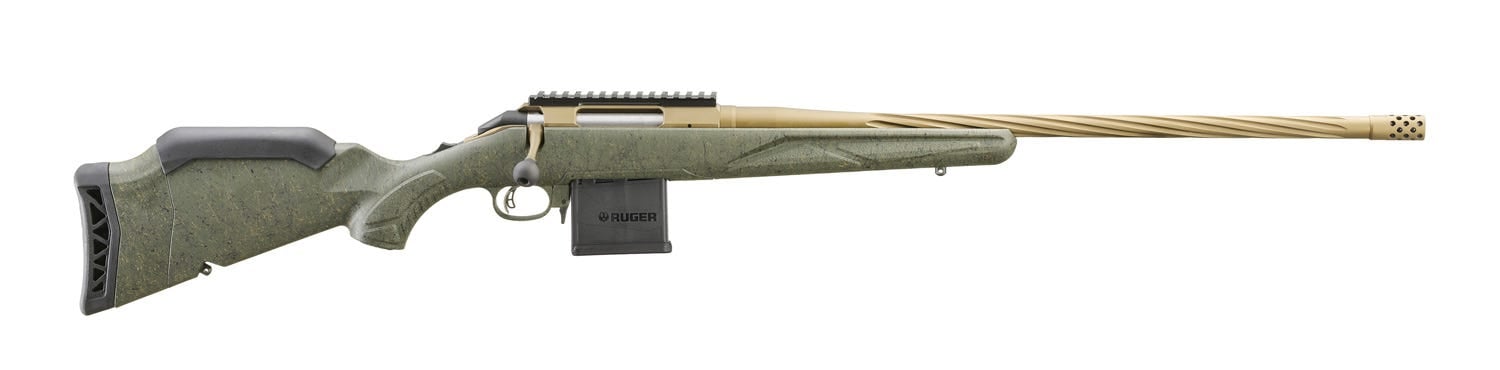 Ruger American Predator Rifle Gen II Green Splatter .204 RUG 22" Barrel 10-Rounds