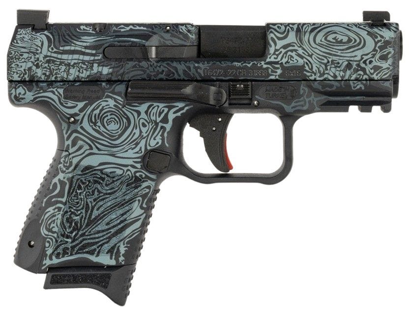 Canik TP9 Elite SC Damascus Blue 9mm 3.5" Barrel 15-Rounds