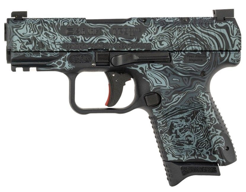 Canik TP9 Elite SC Damascus Blue 9mm 3.5" Barrel 15-Rounds - Image 2
