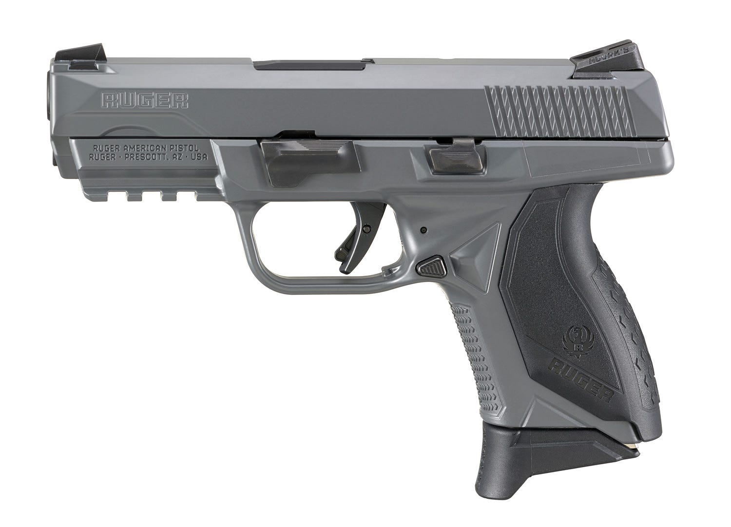 Ruger American Compact Pro Gray .45 ACP 3.75" Barrel 7-Rounds 3-Dot Sights - Image 2