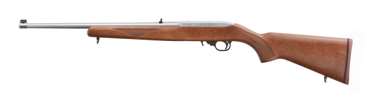 Ruger 10/22 Sporter 75th Anniversary Walnut / Stainless .22 LR 18.5" Barrel 10-Rounds - Image 3