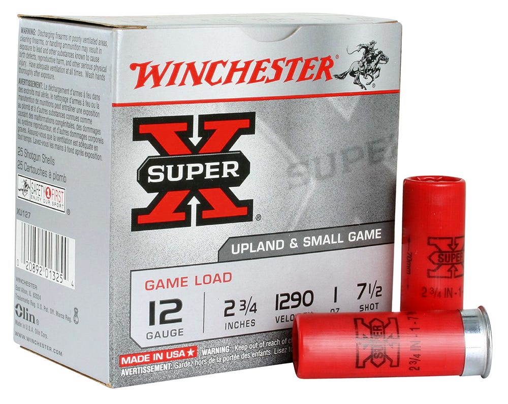 Winchester Super-X 12GA 2.75" 1oz #7.5 Shot 25rds