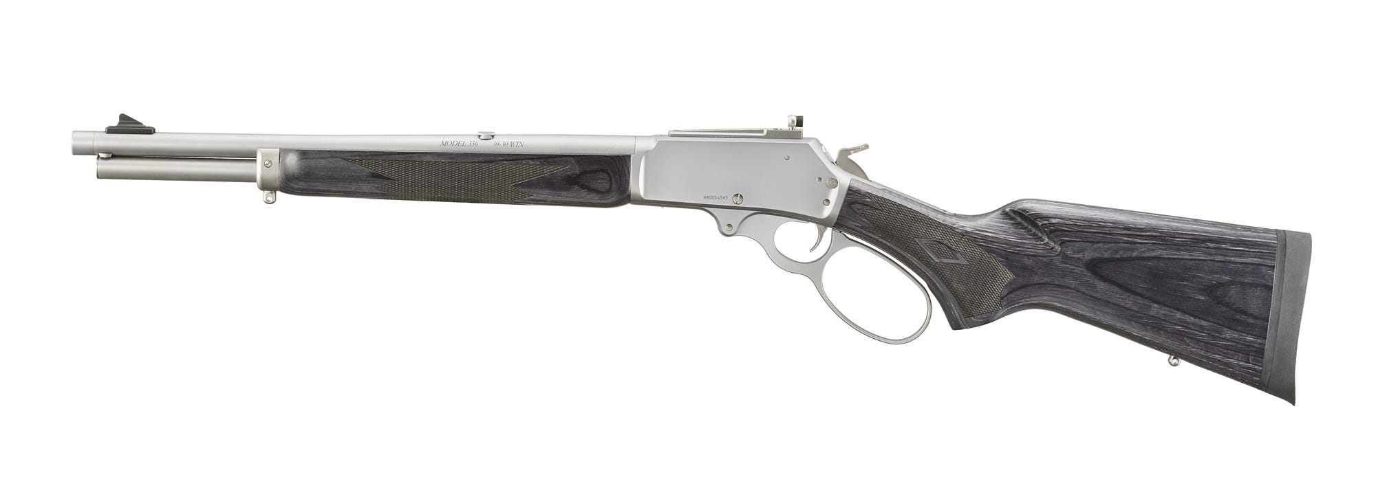 Marlin 336 Trapper Black Laminate / Silver .30-30 16.1" Barrel 5-Rounds - Image 2