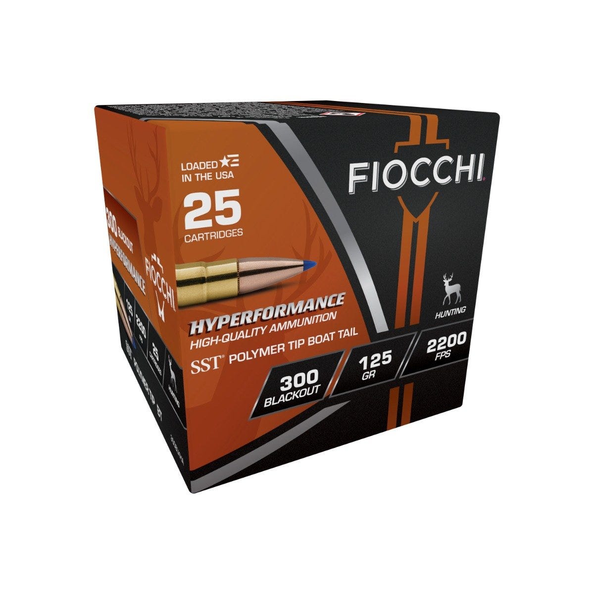 Fiocchi Hyperformance Brass .300 AAC Blackout 125 Grain 25-Rounds SST - Image 2