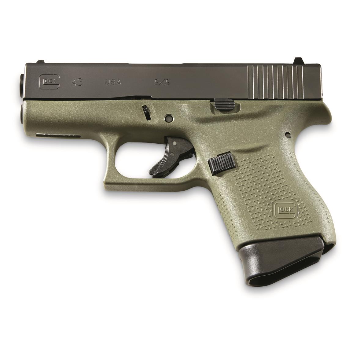 Glock 43FS Battlefield Green 9mm 3.39-inch Barrel 6-Rounds - Image 2