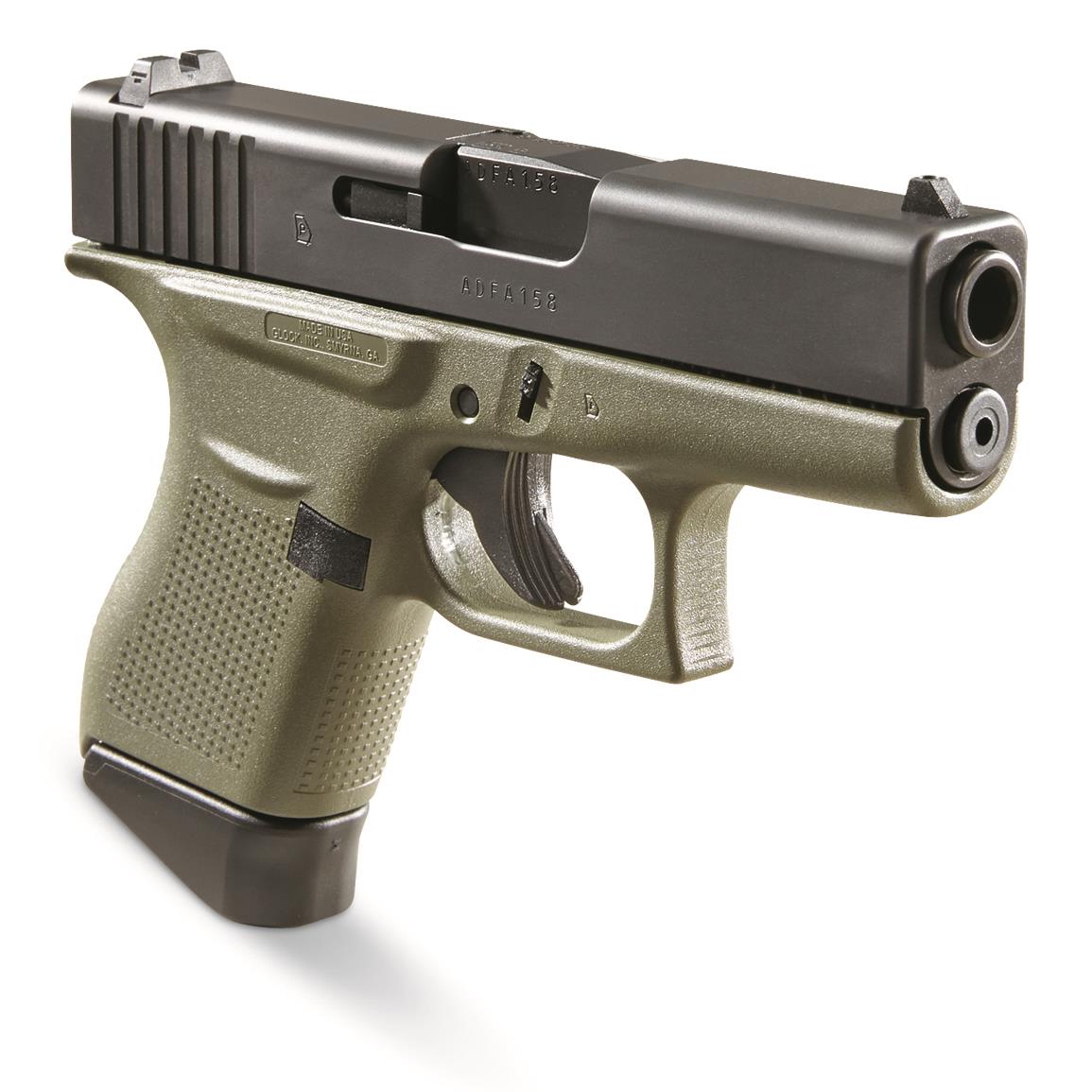 Glock 43FS Battlefield Green 9mm 3.39-inch Barrel 6-Rounds - Image 4