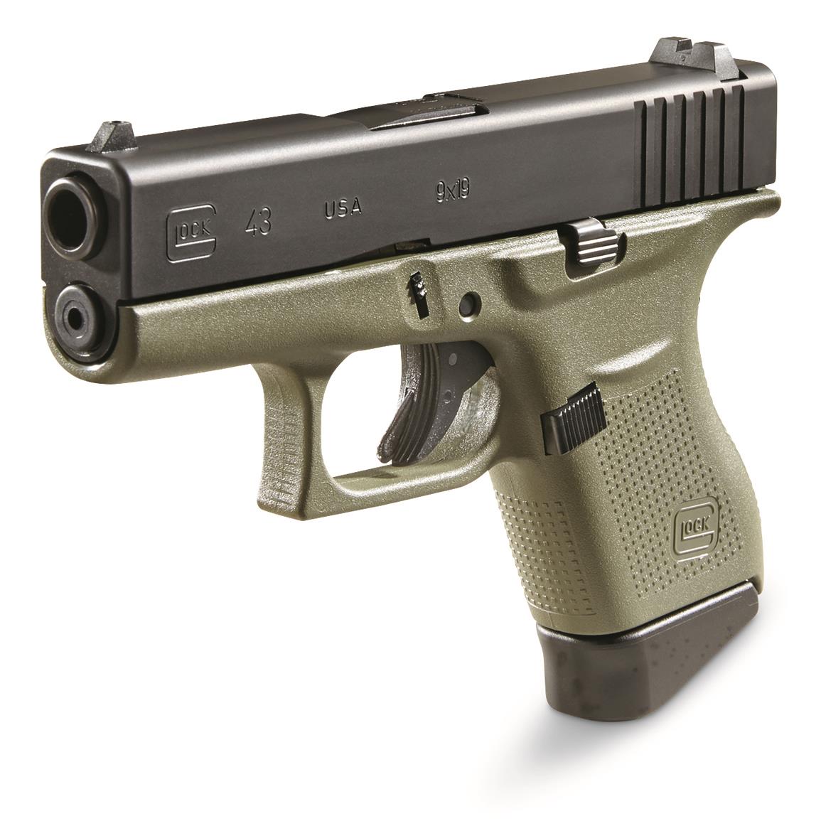 Glock 43FS Battlefield Green 9mm 3.39-inch Barrel 6-Rounds - Image 3