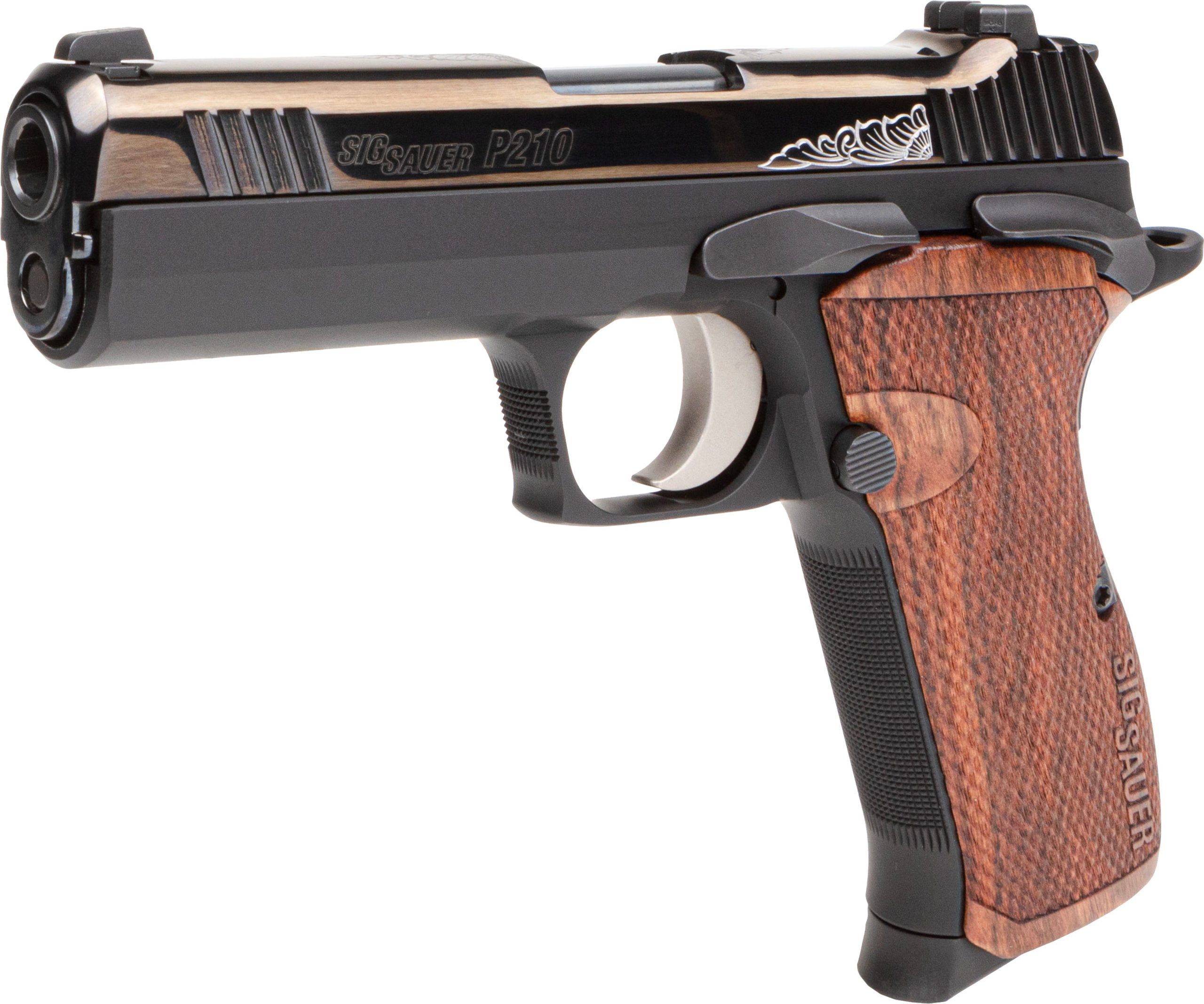 Sig Sauer P210 Carry Custom Works Black / Rosewood 9mm 4.1" Barrel 8-Rounds - Image 5