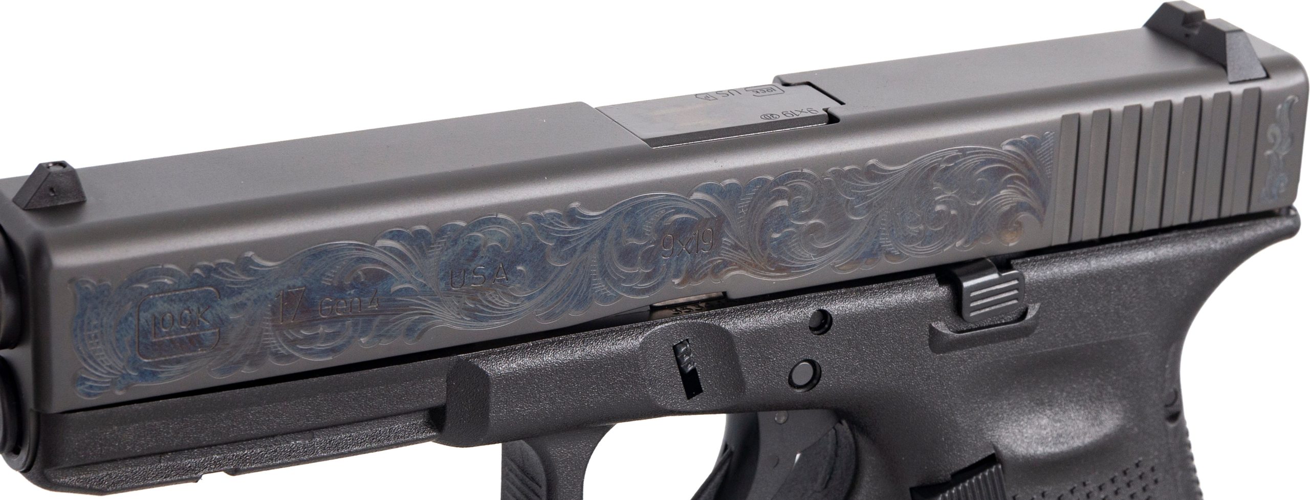 Glock 17 Gen4 Engraved 9mm 4.49" Barrel 17-Rounds - Image 5