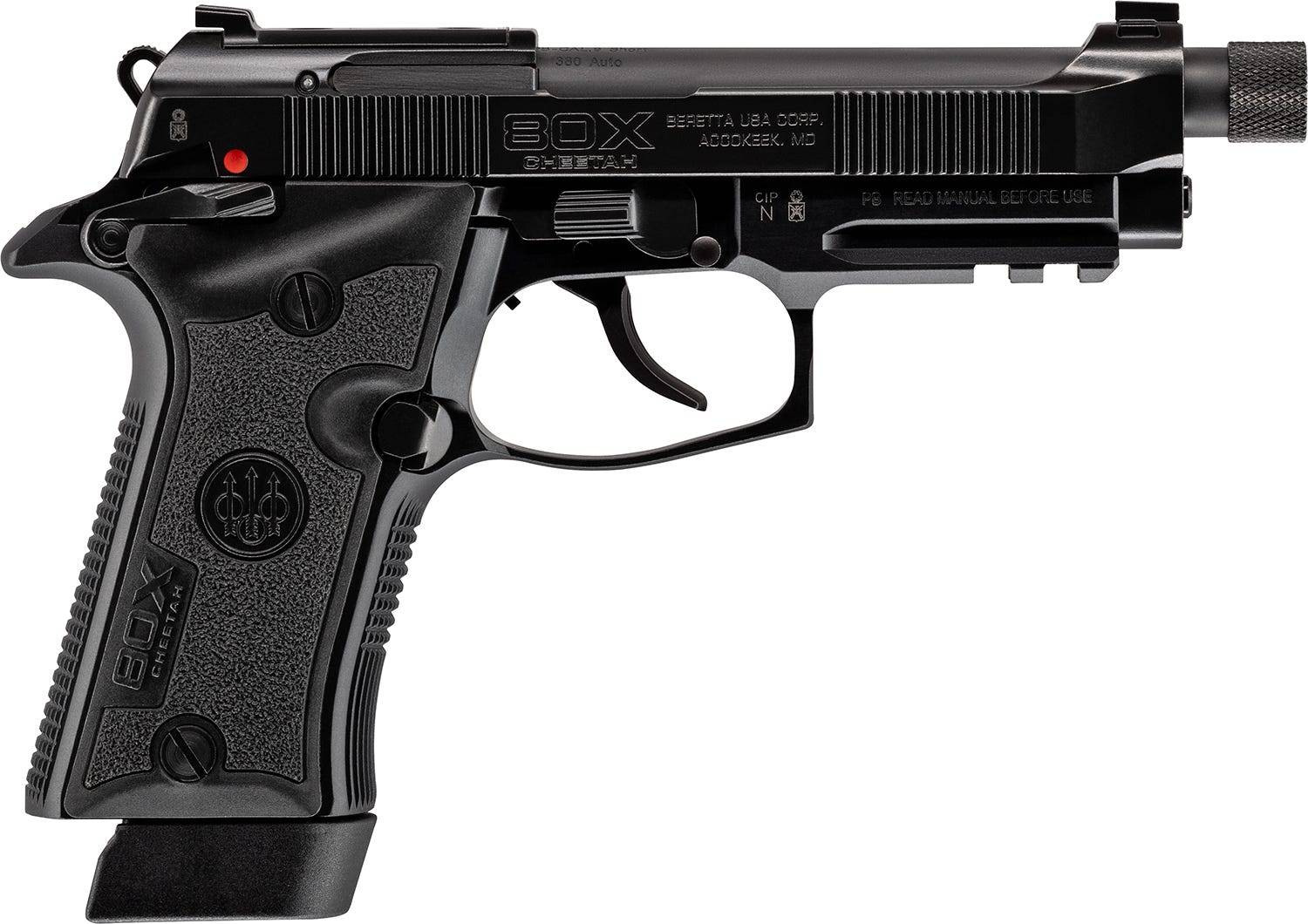 Beretta 80X Cheetah Tactical Urban .380 ACP 4.4" Threaded Barrel 10-Rounds - Image 2